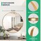 Gold Round Mirror, Round Mirror 19.6 inch, Gold Circle Mirror Metal Frame, Round Wall Mounted Mirrors for Living Room, Bathroom, Wall, Entryway, Vanity,Trend Style